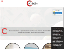 Tablet Screenshot of europaceramiche.com